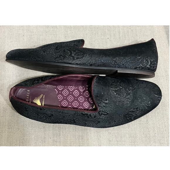 Men's Ted Baker Black Loafer Slip-On Shoes - Picture 2 of 4